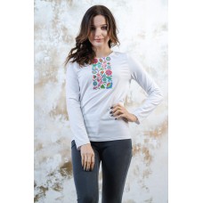 Embroidered t-shirt with long sleeves "Colours of Summer"